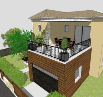 地中海房子别墅SU模型下载_sketchup草图大师SKP模型