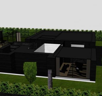 现代房子景观别墅SU模型下载_sketchup草图大师SKP模型