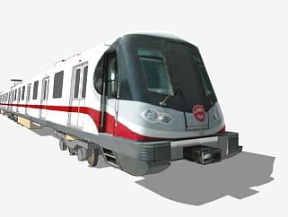 上海地铁11号线列车SU模型_su模型下载 草图大师模型_SKP模型