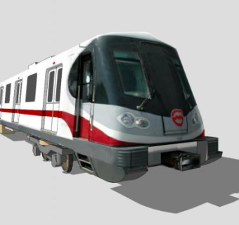 上海地铁11号线列车SU模型_su模型下载 草图大师模型_SKP模型