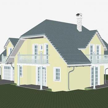 家庭众议院议员<em>建筑</em>SU模型下载_sketchup草图大师SKP...