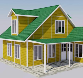 现代房子屋子别墅SU模型下载_sketchup草图大师SKP模型