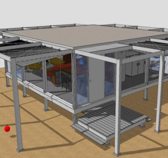沃克宾馆别墅建筑SU模型下载_sketchup草图大师SKP模型