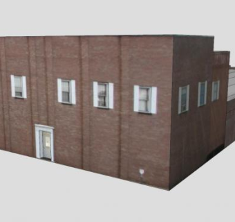 办公大楼外观建筑SU模型下载_sketchup草图大师SKP模型