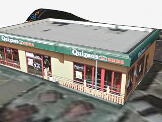 丹佛<em>市中心</em>格兰特街餐厅建筑SU模型下载_sketchup草图...