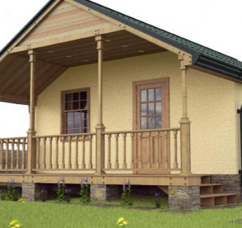 小型房子建筑SU模型下载_sketchup草图大师SKP模型