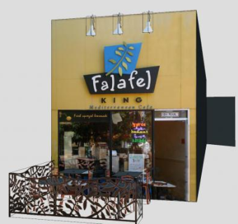 国王沙拉三明治商店SU模型下载_sketchup草图大师SKP模型