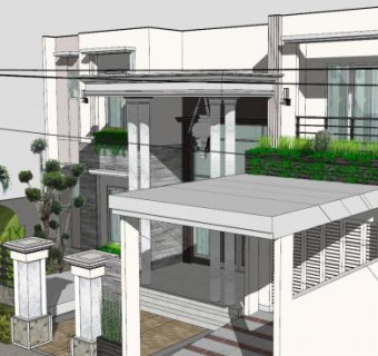 房屋大厦建筑SU模型下载_sketchup草图大师SKP模型