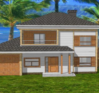 豪华住宅别墅房子SU模型下载_sketchup草图大师SKP模型