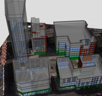 上海外滩179栋五栋建筑SU模型下载_sketchup草图大师SKP模型