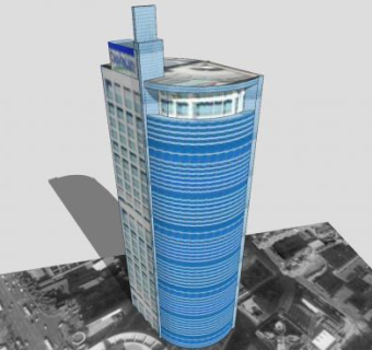 上海来福士广场建筑SU模型下载_sketchup草图大师SKP模型