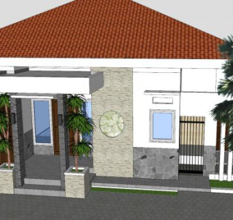 极简主义建筑SU模型下载_sketchup草图大师SKP模型