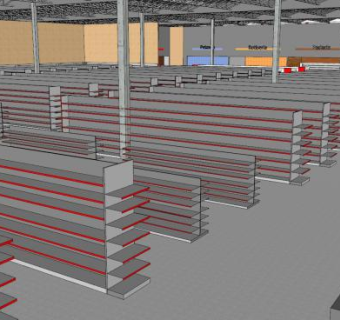 现代商业街购物中心SU模型下载_sketchup草图大师SKP模型