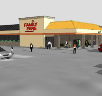 家庭食品的连锁超市SU模型下载_sketchup草图大师SKP模型