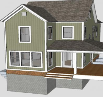 新传统维多利亚建筑SU模型下载_sketchup草图大师SKP模型