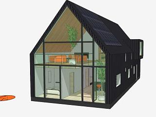 丹麦家庭住宅<em>建筑</em>SU模型下载_sketchup草图大师SKP模型