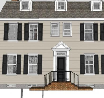 现代恐怖屋建筑SU模型下载_sketchup草图大师SKP模型