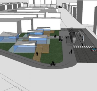 城市规划道路设计SU模型下载_sketchup草图大师SKP模型