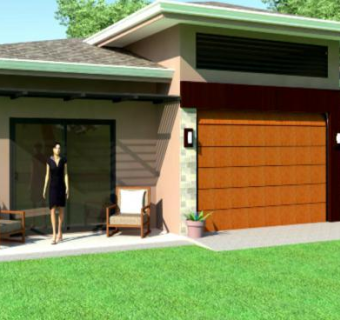 现代景观房子建筑SU模型下载_sketchup草图大师SKP模型