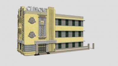 现代装修房子建筑风格SU模型下载_sketchup草图大师SKP模型