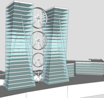 波特兰城市知识区SU模型下载_sketchup草图大师SKP模型