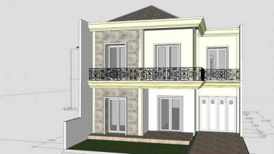 现代别墅建筑家居SU模型下载_sketchup草图大师SKP模型