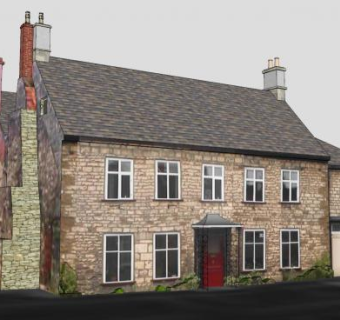 现代别墅小屋建筑SU模型下载_sketchup草图大师SKP模型