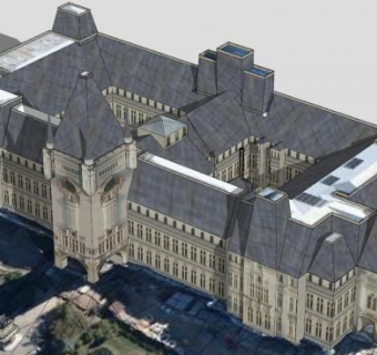 罗马尼亚新哥特式建筑SU模型下载_sketchup草图大师SKP模型