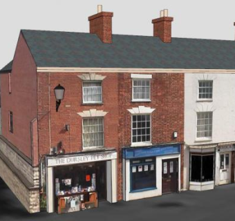 城堡街建筑SU模型下载_sketchup草图大师SKP模型