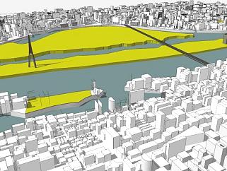里加市城市建筑SU模型下载_sketchup草图大师SKP模型