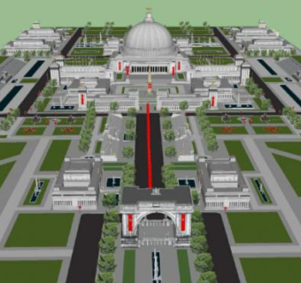 德国希特勒帝国之都SU模型下载_sketchup草图大师SKP模型