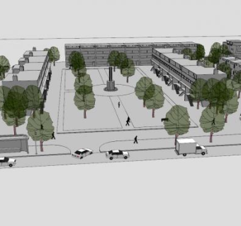 布伦瑞克地产规划SU模型下载_sketchup草图大师SKP模型
