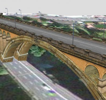 阿道夫大桥桥梁SU模型下载_sketchup草图大师SKP模型