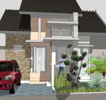 极简别墅户外建筑SU模型下载_sketchup草图大师SKP模型