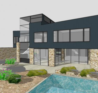 美化现代家居建筑SU模型下载_sketchup草图大师SKP模型