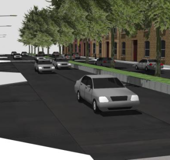 马特维尔的繁忙街道SU模型下载_sketchup草图大师SKP模型