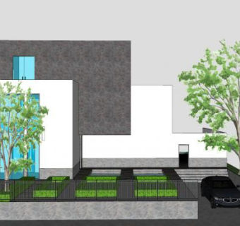 柏林别墅建筑SU模型下载_sketchup草图大师SKP模型