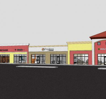 现代街道购物中心SU模型下载_sketchup草图大师SKP模型