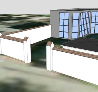 利波瓦街1号商业大厦SU模型下载_sketchup草图大师SKP模型