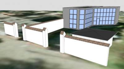 利波瓦街1号商业大厦SU模型下载_sketchup草图大师SKP模型