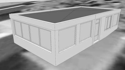 格鲁齐亚德兹卡商业街SU模型下载_sketchup草图大师SKP模型