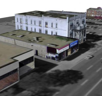 金三角街区SU模型下载_sketchup草图大师SKP模型