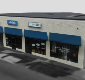 卡森街商业街道SU模型下载_sketchup草图大师SKP模型