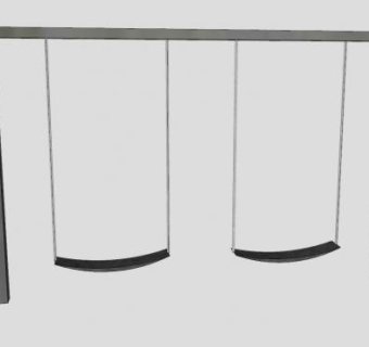 操场双标准秋千SU模型下载_sketchup草图大师SKP模型