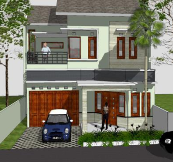 极简主义住宅别墅SU模型下载_sketchup草图大师SKP模型