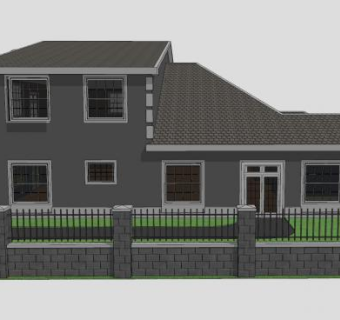 当代别墅住宅建筑SU模型下载_sketchup草图大师SKP模型