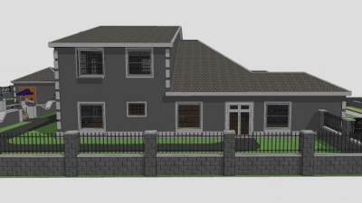 当代别墅住宅建筑SU模型下载_sketchup草图大师SKP模型