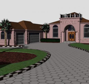 当代大厦住宅别墅SU模型下载_sketchup草图大师SKP模型