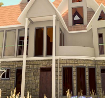 梦想私人别墅建筑SU模型下载_sketchup草图大师SKP模型