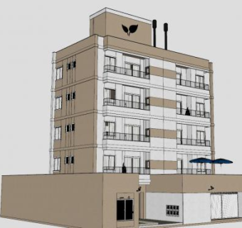 居民区街区建筑SU模型下载_sketchup草图大师SKP模型